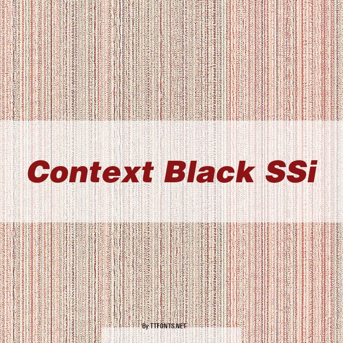 Context Black SSi example